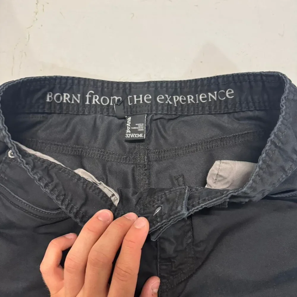Prana Men's Black and Grey Trousers
